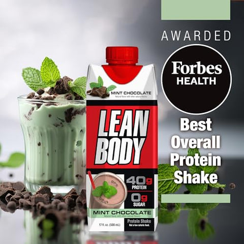 Labrada - LEAN BODY MNT CHC 500ml 12/pack – Bebida Pronta para Consumo com Proteínas e Baixo Teor de Gordura