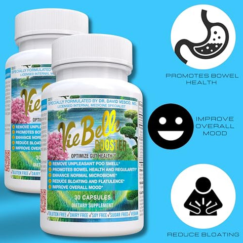 Generic - Fórmula Médica para Saúde Intestinal Ideal – Ingredientes Naturais, Promove Saúde Intestinal, Melhora a Microbiota, Reduz Inchaço, Elimina Odor Desagradável nas Fezes, Melhora o Humor – 1