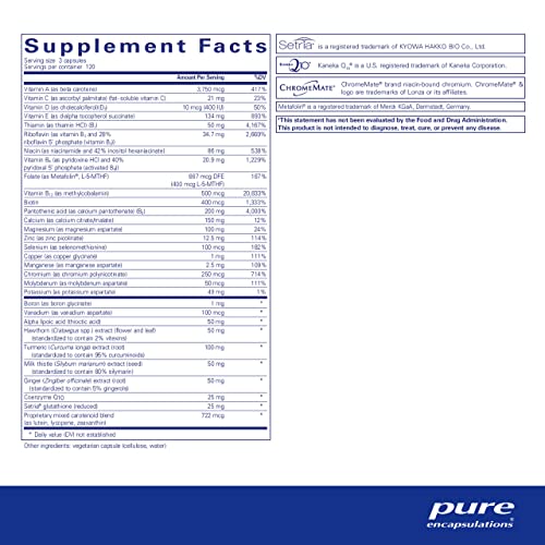 UltraNutrient – Minerais: Fórmula Avançada para Saúde e Vitalidade – 60 cápsulas - Pure Encapsulations