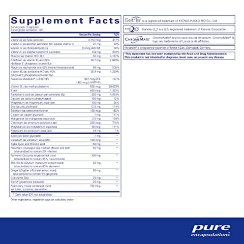 UltraNutrient – Minerais: Fórmula Avançada para Saúde e Vitalidade – 60 cápsulas - Pure Encapsulations