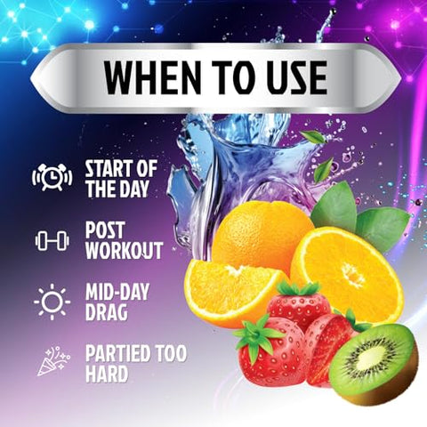 Nature's Nutrition - Mix Diário de Bebida Eletrolítica – Melhor Suplemento de Hidratação Multivitamínico, 6 Eletrólitos, 500ml