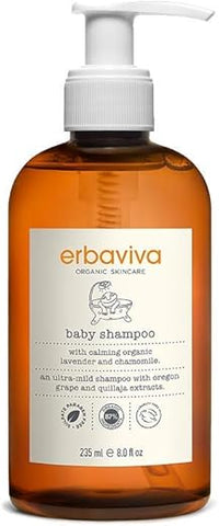 Shampoo Erbaviva para Bebês, 240 ml – Cuidado suave e natural para o cabelo do seu bebê