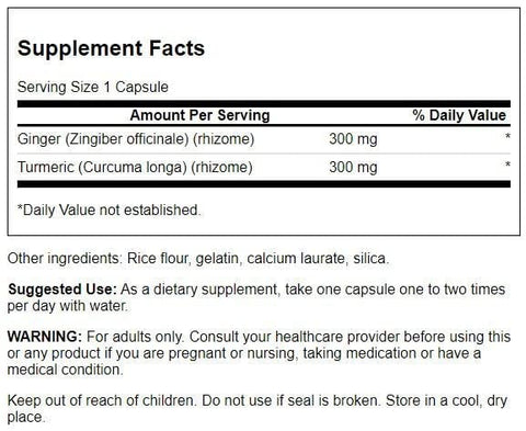 Full Spectrum Ginger – 100% Natural – 60 Cápsulas – 500mg – Aumente sua Saúde e Bem-Estar - Swanson