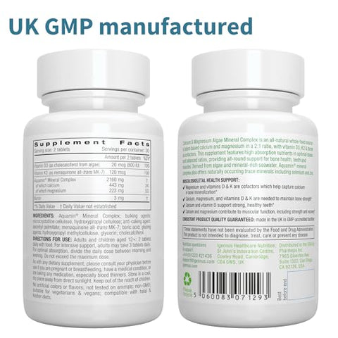 Igennus Healthcare Nutrition - Alga Calcium de Alta Absorção – Marca: Máxima Performance – 100g