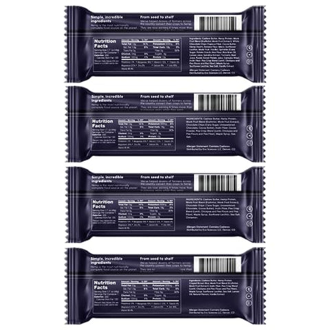 Barra de Proteína Evo Hemp (Variedade, 12 Unidades) – 100% Cultivado nos EUA – Alta Fibra, Sustentável, Paleo e Vegano – Saboroso e Nutritivo