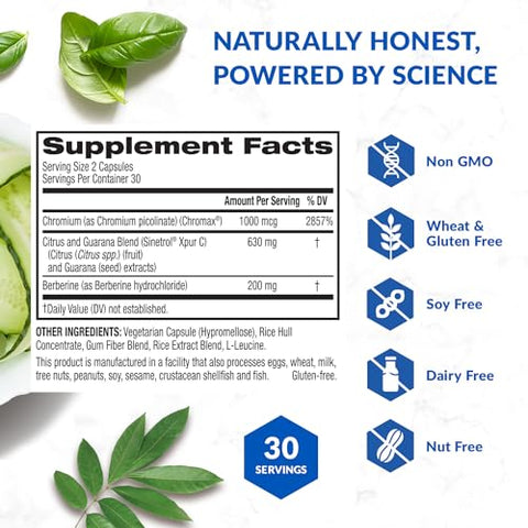 MetaboBoost – Suplemento para Perda de Peso | Supressor de Apetite | Queimador de Calorias | Impulsionador de Metabolismo – Comprimidos Dietéticos Clinicamente Estudados com Berberina para uma Abordagem Holística – 100% Natural e Eficaz - BioTrust