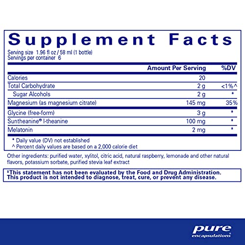 Sleep Solution (Líquido em Dose Única) para Apoiar a Insônia Ocasional | 6 Frascos - Pure Encapsulations