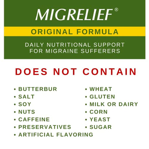 Original Triple Therapy with Puracol – Suporte Nutricional para Enxaquecas – 60 Cápsulas/1 Mês de Fornecimento - MigreLief