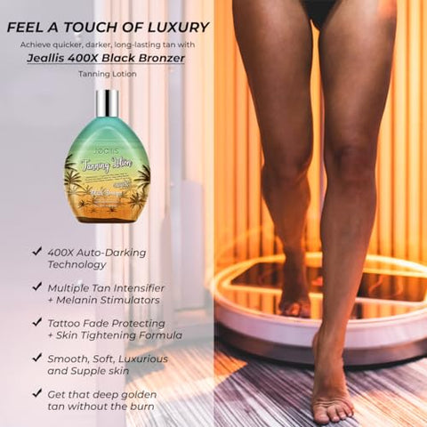 jeallis - Loção Aceleradora Extreme Dark para Camas de Bronzeamento Indoor