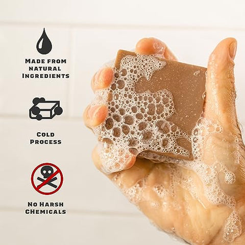 Sabonete em Barra Natural para Homens, Kit com 5 Barras – Sabonete Natural para Homens – Quedas de Floresta Tropical, Náufrago de Coco, Quedas Frescas, Citrus de Verão e Eucalipto Grego – Embalagem Variada - Dr. Squatch
