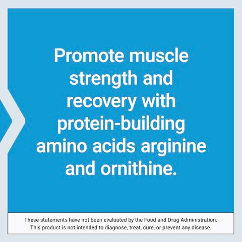 Arginine Ornithine em Pó, Promove Saúde Muscular – 100g - Life Extension