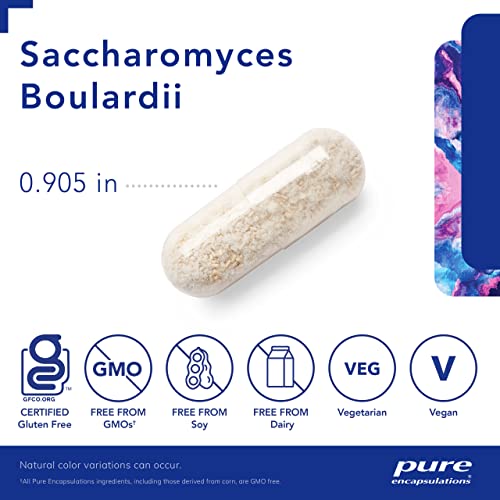 Saccharomyces Boulardii | Probiótico Natural para Equilibrar a Flora Intestinal | 60 Cápsulas - Pure Encapsulations
