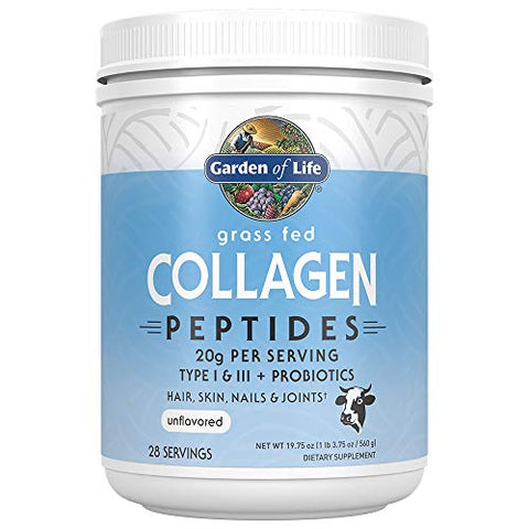 Combo Colágeno Peptídeos 28 Porções + Pó MCT Orgânico 30 Porções - Garden of Life