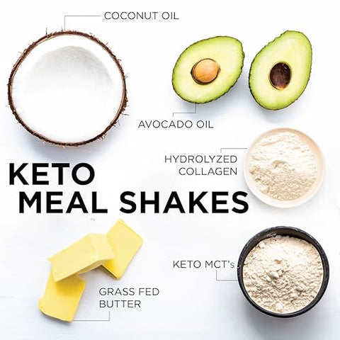 Shake de Refeição Cetogênica Sabor Chocolate, Rico em MCTs e Proteínas, Amigo do Keto e Paleo, Perda de Peso, (14 porções), Embalagem de 578g - Keto Science