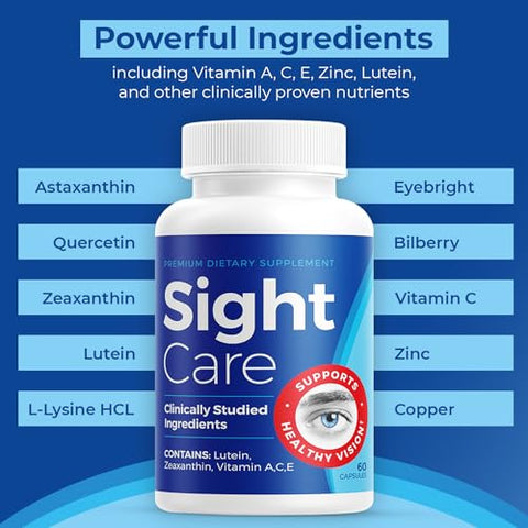SIGHT CARE - SightCare – Suplemento para Saúde Ocular – Fórmula Natural para Visão e Clareza