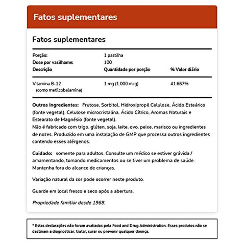 NOW Foods - Now Foods Methyl B-12 1000mcg, 200 Pastilhas (2 Pacotes de 100 pastilhas) – Vitamina B12 para Energia e Saúde – Loja Online