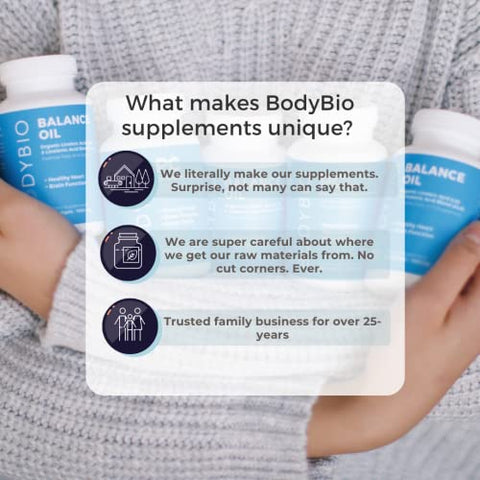 Óleo de Prímula BodyBio – Ácido Gama Linolênico Natural para uma Pele Saudável