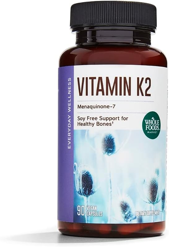 Vitamina K2, 90 Cápsulas – Benefícios para a Saúde Óssea - Whole Foods Market