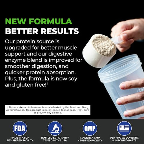 Tony Horton Proteína em Pó de Alta Performance à Base de Plantas com 3000 MG de HMB, Sem Adição de Açúcar, Vegano, Amigável ao Keto, Não-OGM (Baunilha – Nova Fórmula) - POWERLIFE