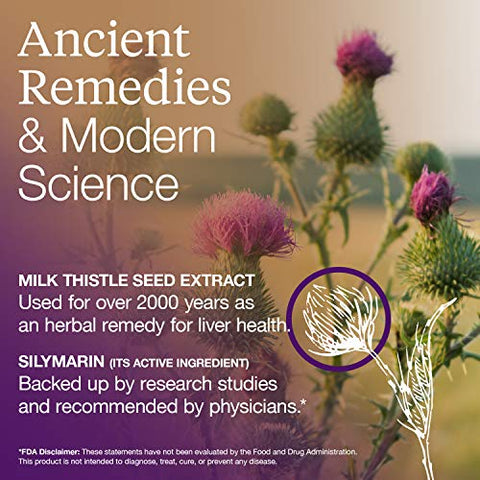 EThistle - Suplemento Alimentar para o Fígado, Cardo Mariano – 60 cápsulas de 500mg