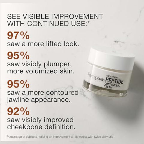Creme Facial Neutrogena Rapid Firming Peptide Contour Lift – Hidratante Diário para Firmar Visivelmente – 50g