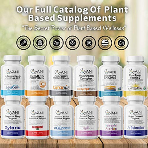 Avani Health - Melhor Suporte Natural para a Saúde da Próstata – Herbal para Homens – Reduz a Micção Frequente