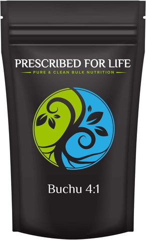 Buchu em Pó 4:1 Prescribed For Life | Extrato Natural de Folha de Agathosma betulina | Gerenciamento de Peso, Digestão e Desintoxicação | Livre de Glúten, Vegano, Não-OGM (340g)
