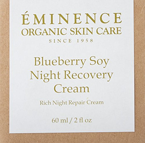 Eminence Organic Skincare - Creme Noturno de Recuperação Eminence Blueberry Soy, 2 Ounce (60 ml)