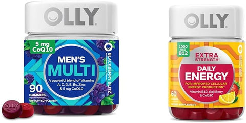 Gummy Multivitamínico Masculino, Saúde Geral e Suporte Imunológico, Vitaminas A, C, D, E, B, Licopeno – Marca OLLY - OLLY