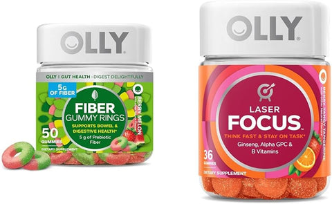 Anéis de Goma de Fibra 50ct – Rico em Fibras, Delicioso e Nutritivo - OLLY