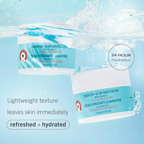 Brighten Glow Moisturizer – Gel Creme Iluminador com Vitamina C, Ilumina para um Brilho Saudável Instantâneo – 50g - First Aid Beauty