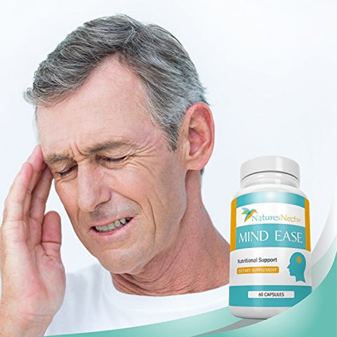 Nature's Nectar - Suplemento Alívio de Enxaqueca – Raiz de Butterbur Livre de PA, Riboflavina, Magnésio e Cápsulas de Tanaceto – A exclusiva combinação de Mind Ease para Prevenção de Enxaqueca Original