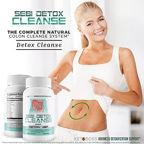 True You Health - Sebi Detox Cleanse – Suporte Avançado à Desintoxicação – Desintoxique Todo o Corpo a Partir do Intestino – Ajuda a Remover Toxinas – Inspirado nos Produtos do Dr. Sebi – Limpeza Natural de Desintoxicação