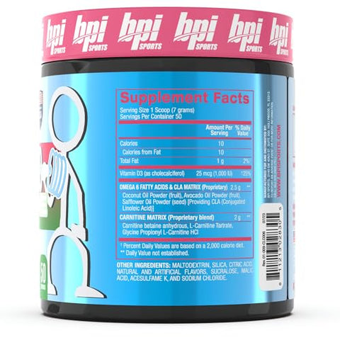 CLA Carnitine – Fórmula de Perda de Peso com Ácido Linoleico Conjugado – Metabolismo, Desempenho, Massa Muscular Magra – Livre de Cafeína – Para Homens – BPI Sports - BPI Sports