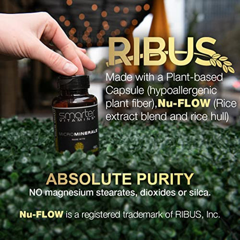 SmarterVitamins - (3 Frascos) 15mg de Glicinato de Zinco Albion® 6 Minerais Traços Essenciais de Bisglicinato para Apoiar o Metabolismo, Manganês, Boro, Cromo, Selênio, Molibdênio Suplemento 90