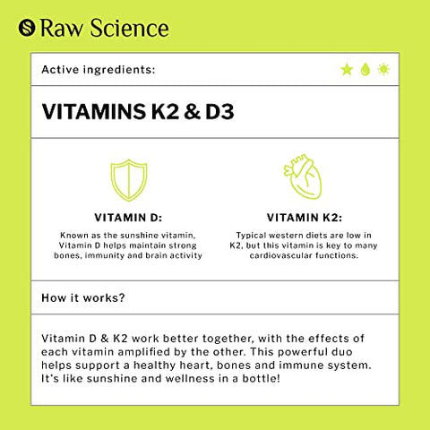 S RAW SCIENCE - Vitamina D3 K2 Líquida 10000 UI