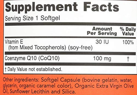 NOW Foods - Now Foods Coq10 100mg – 150 Soft Gels | Energia e Saúde | Comprimidos de Coenzima Q10
