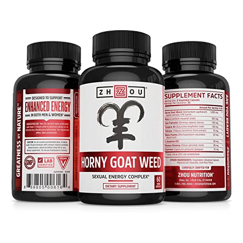 ZHOU - Zhou Premium Extrato de Horny Goat Weed com Maca – Potencialize sua performance!