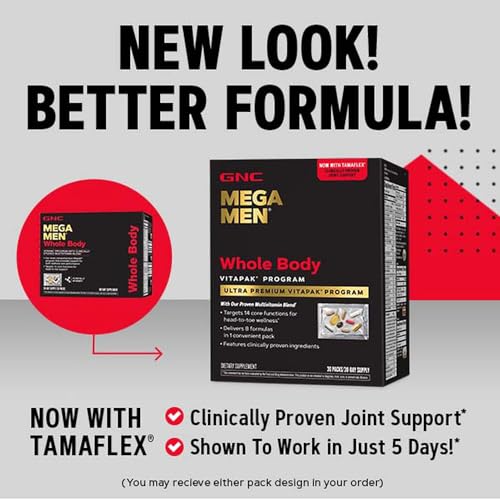 Mega Men Vitapak Program | Completo para o Corpo | 30 Cápsulas - GNC