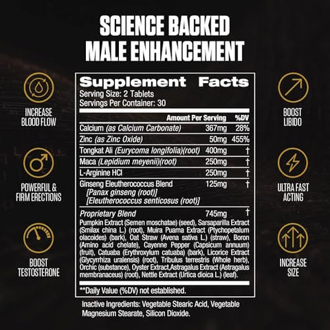 EPN Supplements - ERECTIFY MAX: Suporte para Ereção e Aumento Masculino | #1 Novo Suplemento Ultra Potente para Maximizar Fluxo Sanguíneo e Espessura