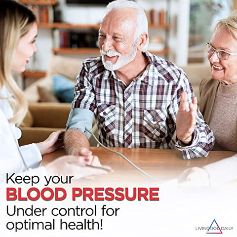 Blood Pressure Support – 120 Cápsulas Vegetarianas – Suplemento para Pressão Arterial com Beterraba e Romã - Livingood Daily