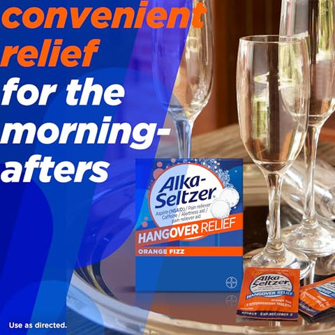 Alívio Rápido para Ressaca, Alívio Imediato em Cerca de 15 Minutos para Dores de Cabeça e do Corpo - Alka-Seltzer