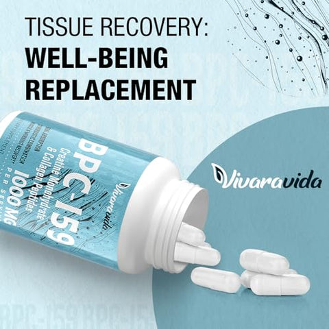 Vivaravida - BPC-159 Cápsulas de Peptídeo 1500mcg – Alta Potência BPC 159 – Sem Glúten | 120 Cápsulas