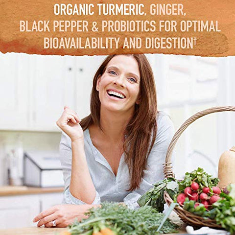 Organics – Cúrcuma Máxima para Articulações – Fortalecimento Máximo – 60 cápsulas - Garden of Life