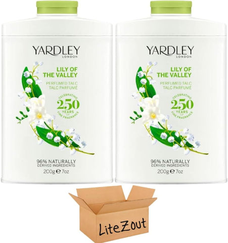 LiteZout - Yardley 200g Talco Lírio do Vale (2 Pacotes), por Litzout
