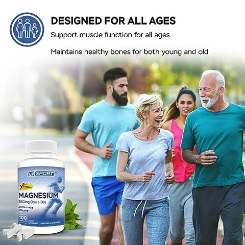 MgSport - MGSPORT Suplemento de Magnésio – Alta Absorção com Vitaminas B6, D, E – Alivia Cãibras nas Pernas | MGSPORT Magnésio – Alta Absorção com Vitaminas B6, D, E – Alivia Cãibras nas Pernas