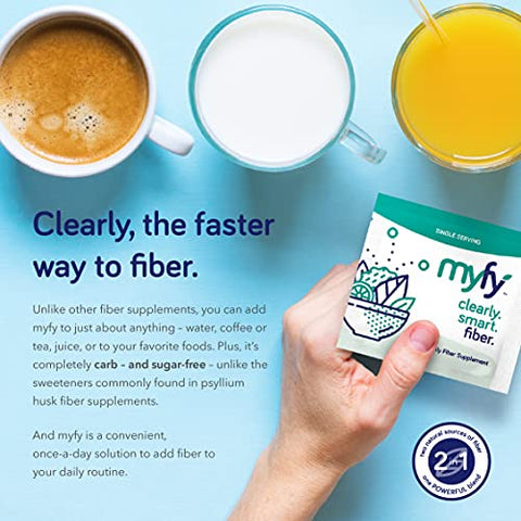 Pó de Fibra Prebiótica Natural – Apoio Digestivo Diário para a Saúde Intestinal – Solúvel e Transparente – Marca MyFy - MyFy