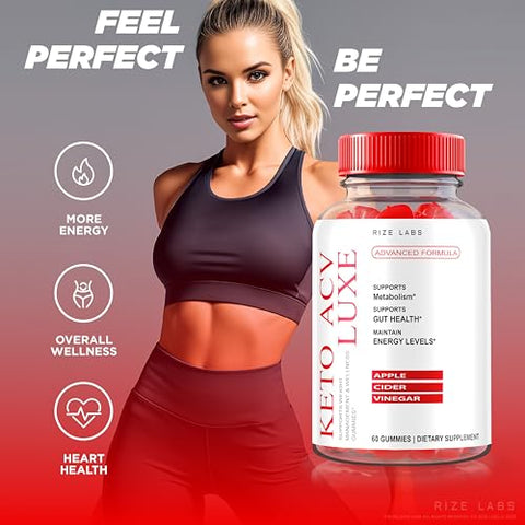 rize labs - (3 Pacotes) Gomas Keto Luxe ACV – Gomas Keto ACV Luxe para Homens e Mulheres – Máxima Força – Avançada Perda de Peso – Gomas Keto ACV – Gomas Keto ACV Luxe Gummy AVC Plus – Gomitas Keto