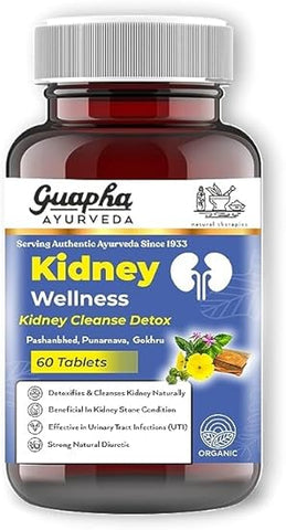 Generic - Ayurveda Kidney Wellnes | Saúde Renal | 100% Natural | Marca Ayurved | 60 cápsulas