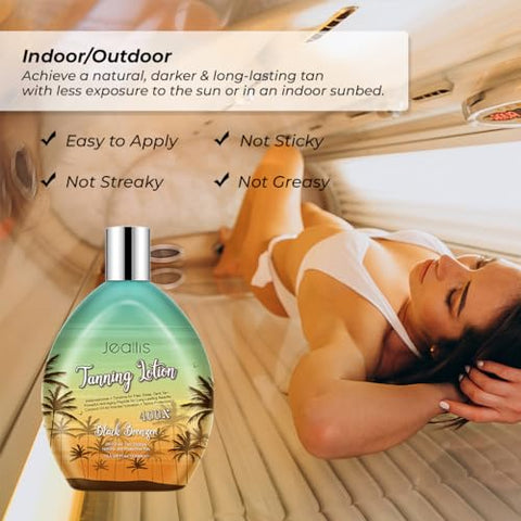 jeallis - Loção Aceleradora Extreme Dark para Camas de Bronzeamento Indoor
